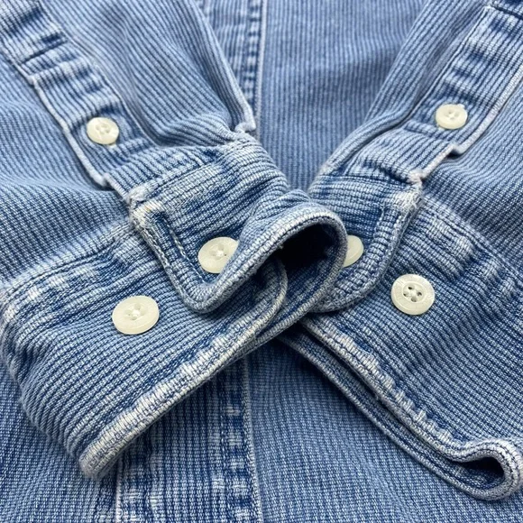 Vintage Disney Catalog Mickey & Best Friends Denim Shirt Embroidered 90s Small - Picture 4 of 8